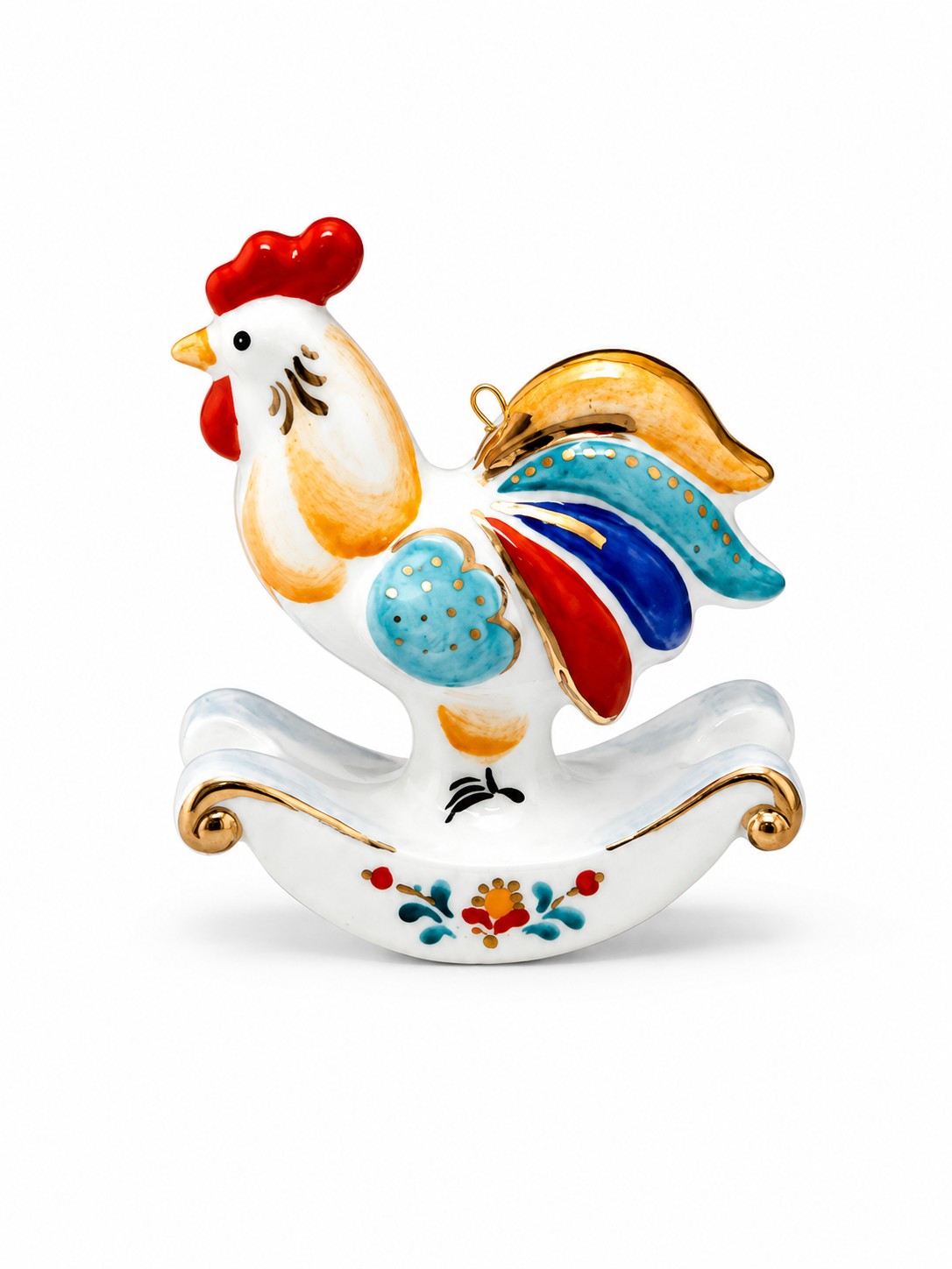 Елочная игрушка Петушок-качалка