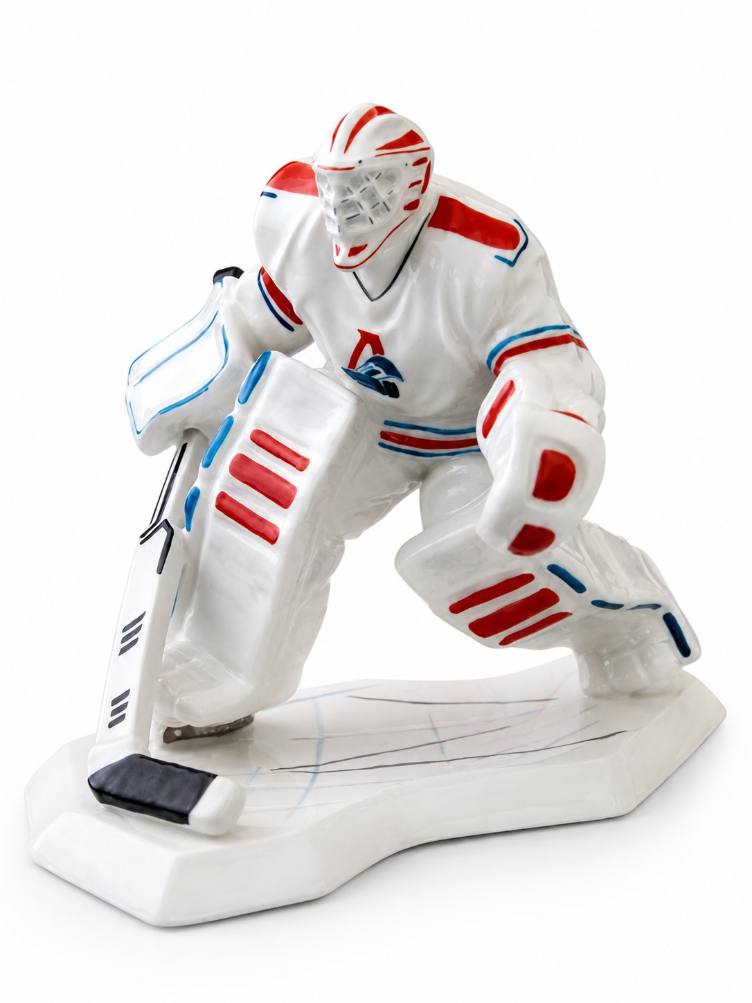 Скульптура «Вратарь 1» Фарфор. 130 x 170 мм.