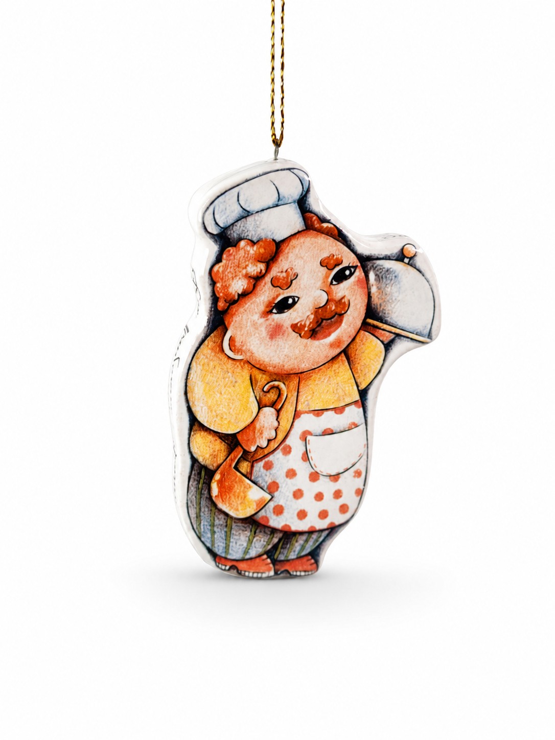 Елочная игрушка «Повар» Майолика