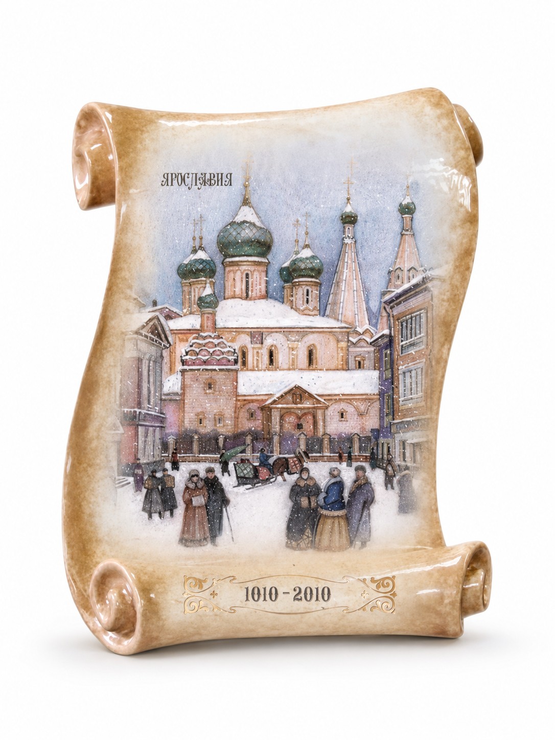 Свиток большой «Гулянья №3» Майолика. 270 x 210 мм.