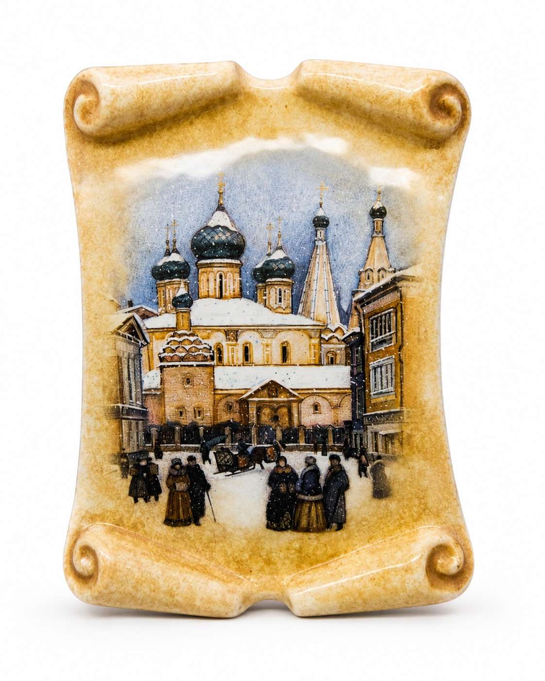 Свиток средний 1 «Гулянья №3» Майолика. 160 x 210 мм.