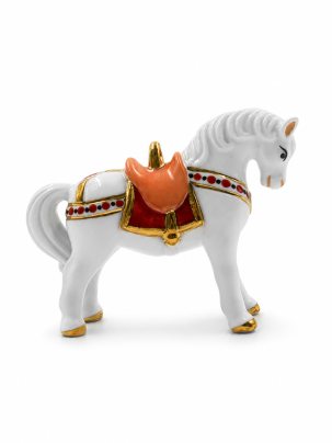 Елочная игрушка Лошадка 30 x 67 мм.