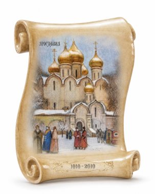 Свиток малый Успенский собор 150 x 170 мм.