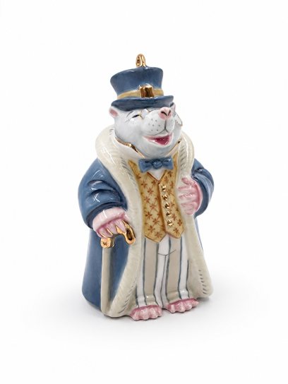 Елочная игрушка «Крот» Фарфор