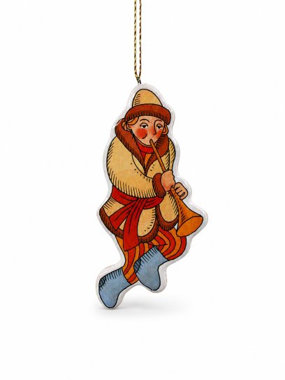 Елочная игрушка «Скоморох» Майолика