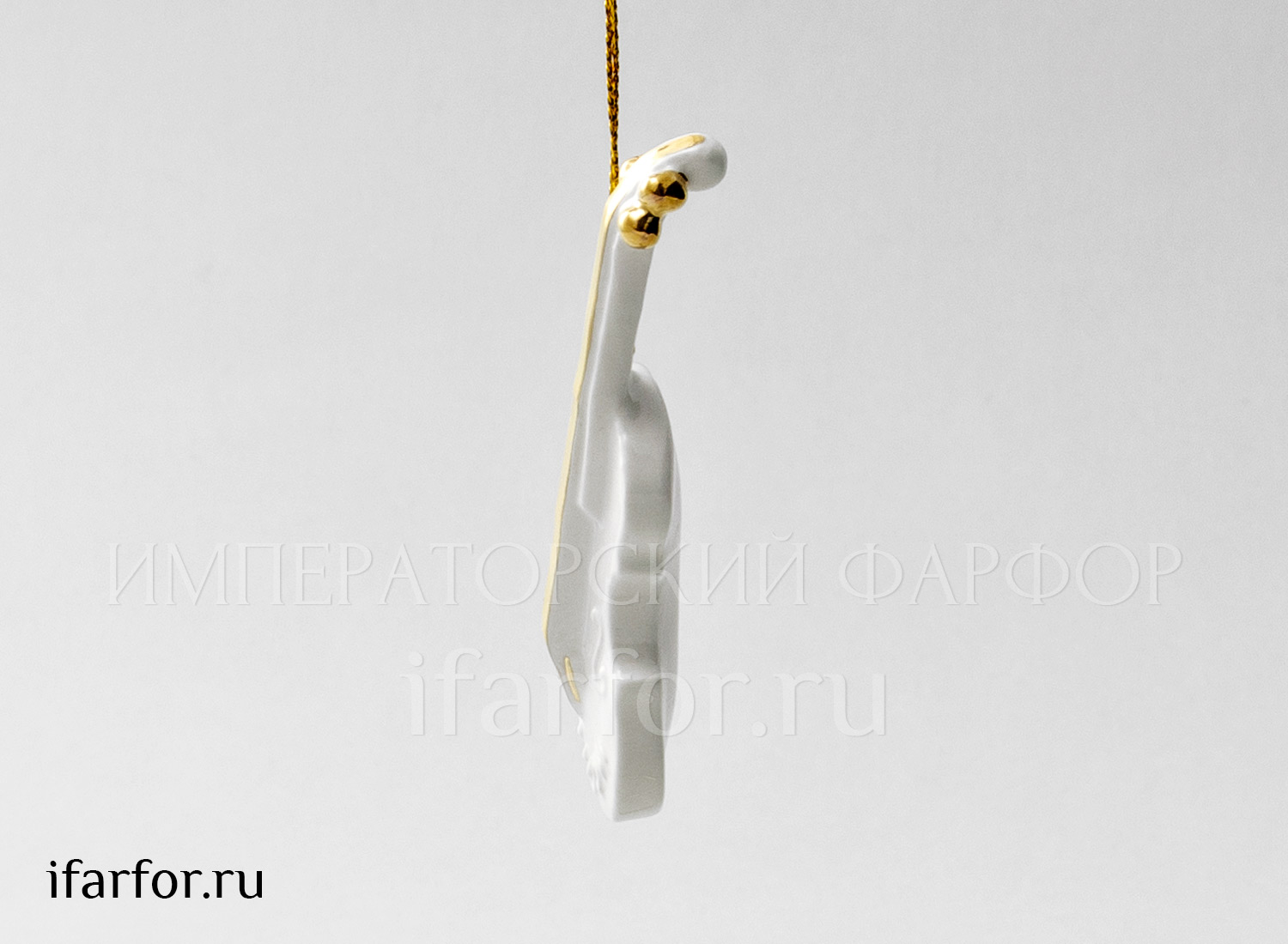 Елочная игрушка «Скрипка» Форма: Скрипка. Фарфор. 33 x 15 x 90 мм.