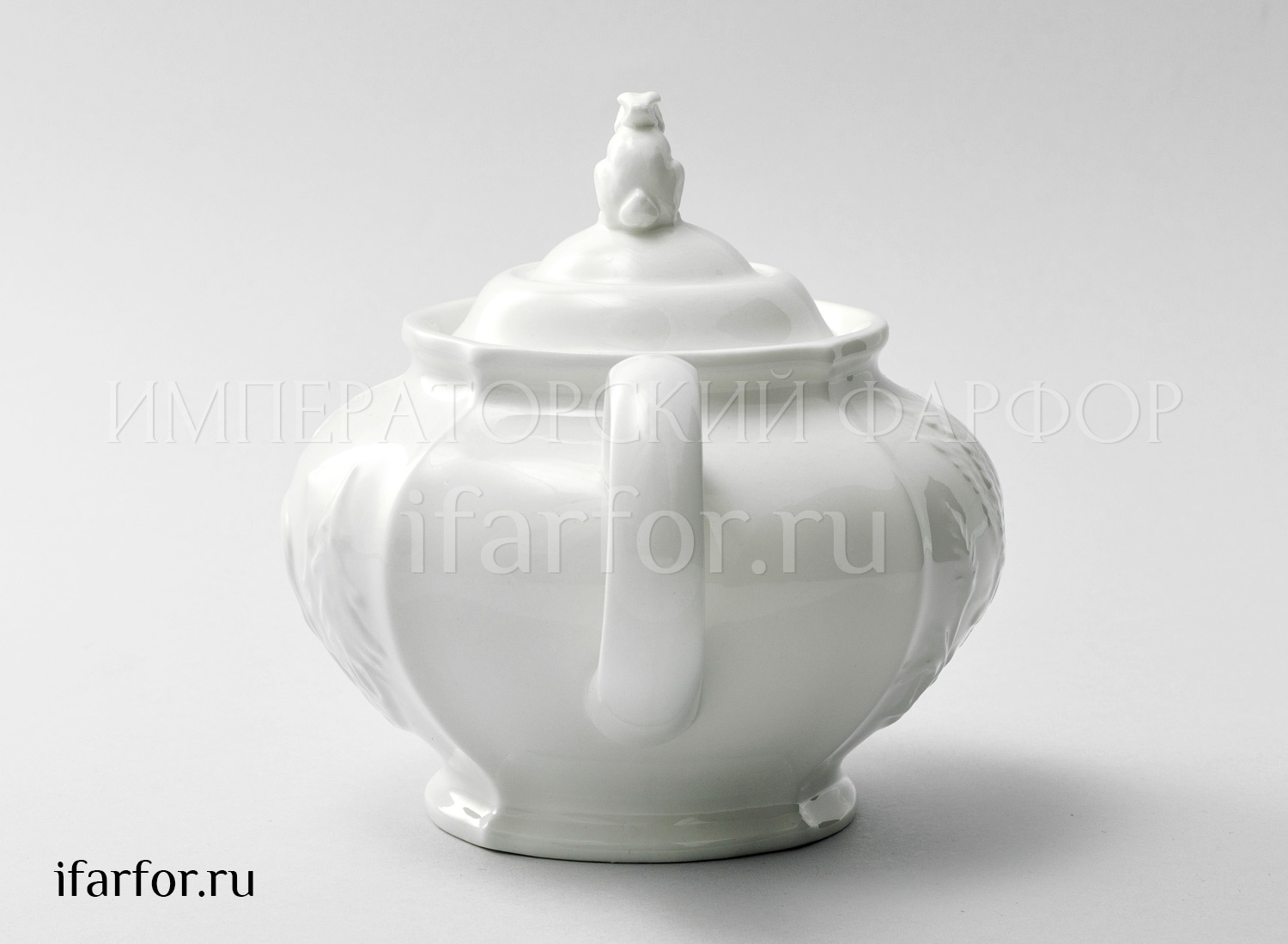 Чайник заварочный «Рельеф Охотничий Ivory» Фарфор. 840 мл.