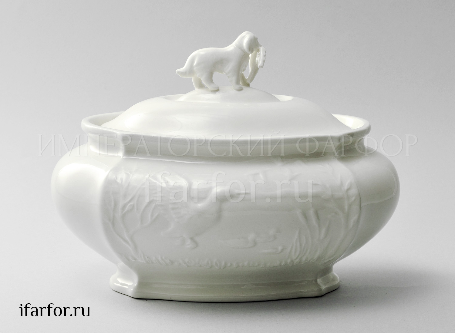 Пряничница «Рельеф Охотничий Ivory» Фарфор