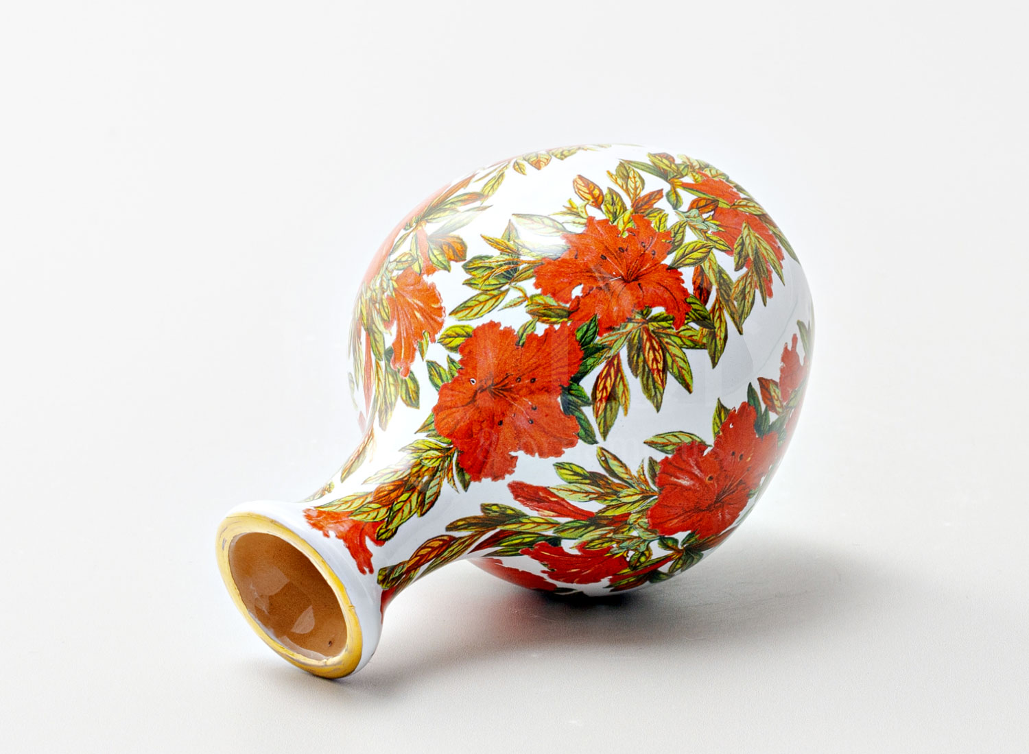 Ваза малая «Азалия» Майолика. 70 x 100 мм.