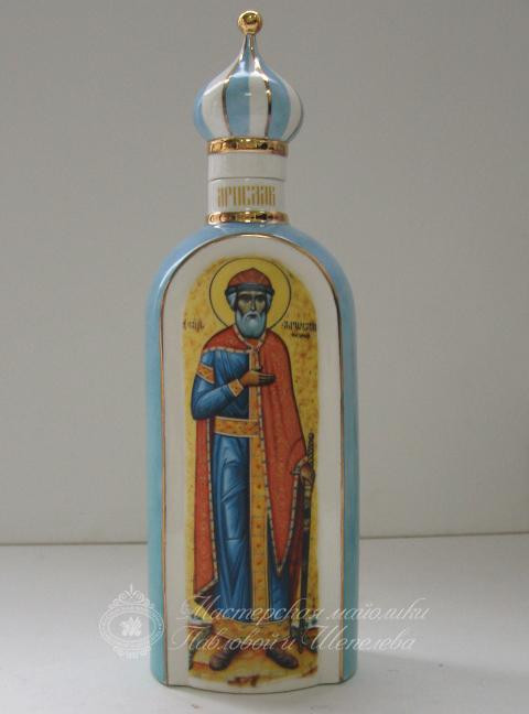 Солонка «Штоф малый (Ярослав Мудрый)» Фарфор. 85 x 263 мм.