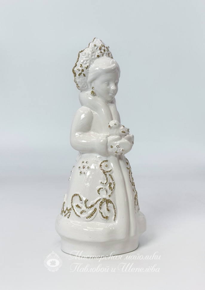 Елочная игрушка «Снегурочка новогодняя» Майолика