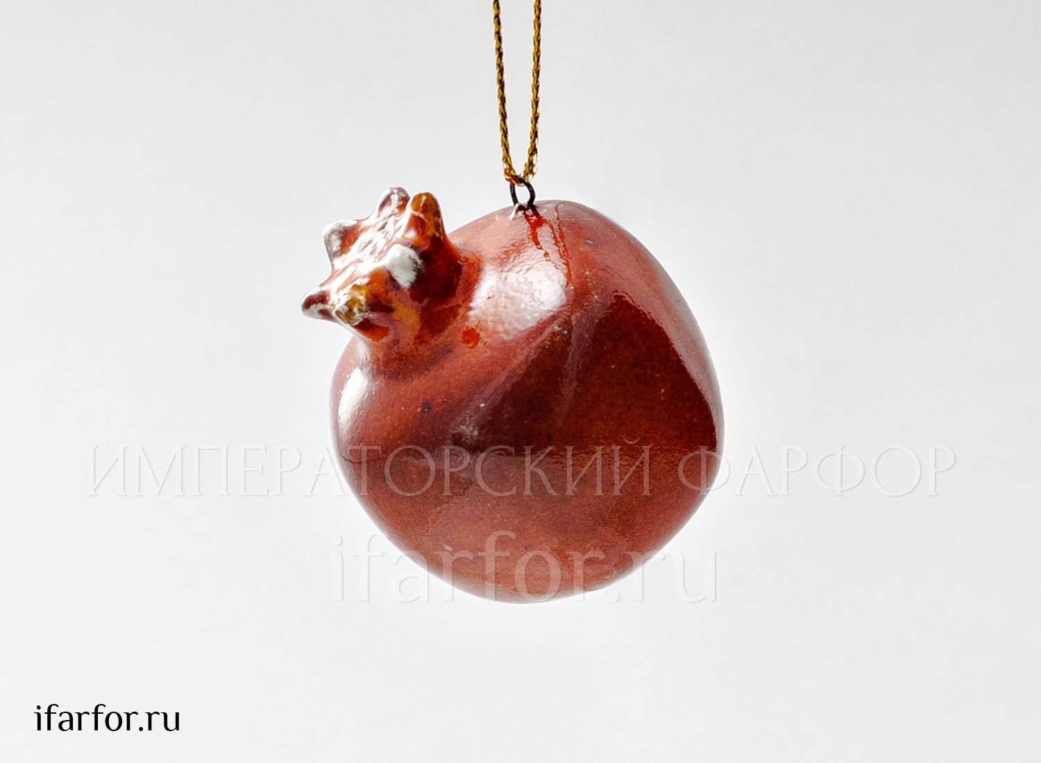 Елочная игрушка «Гранат мини» Форма: Гранат мини. Майолика. 45 x 45 мм.