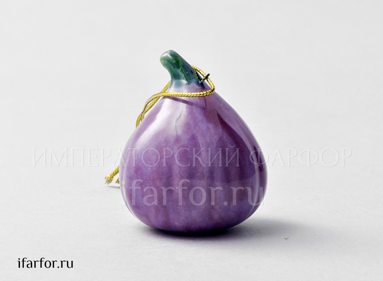 Елочная игрушка «Инжир мини» Форма: Инжир мини. Майолика. 38 x 45 мм.
