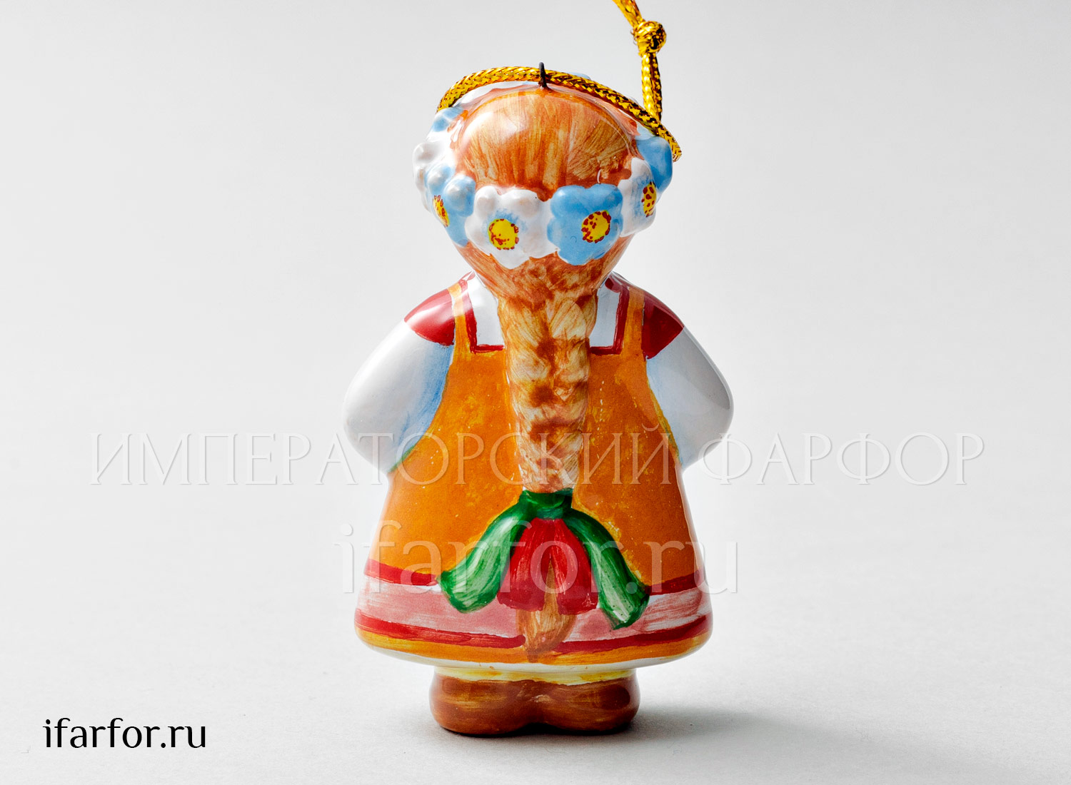 Елочная игрушка «Июнь» Форма: Июнь. Майолика. 50 x 85 мм.