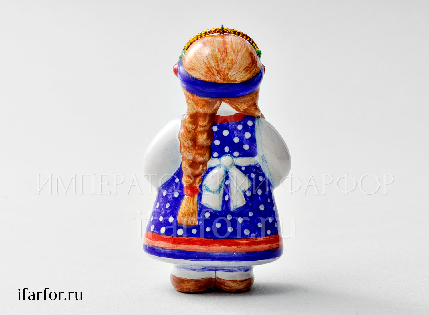 Елочная игрушка «Июль» Форма: Июль. Майолика. 50 x 85 мм.