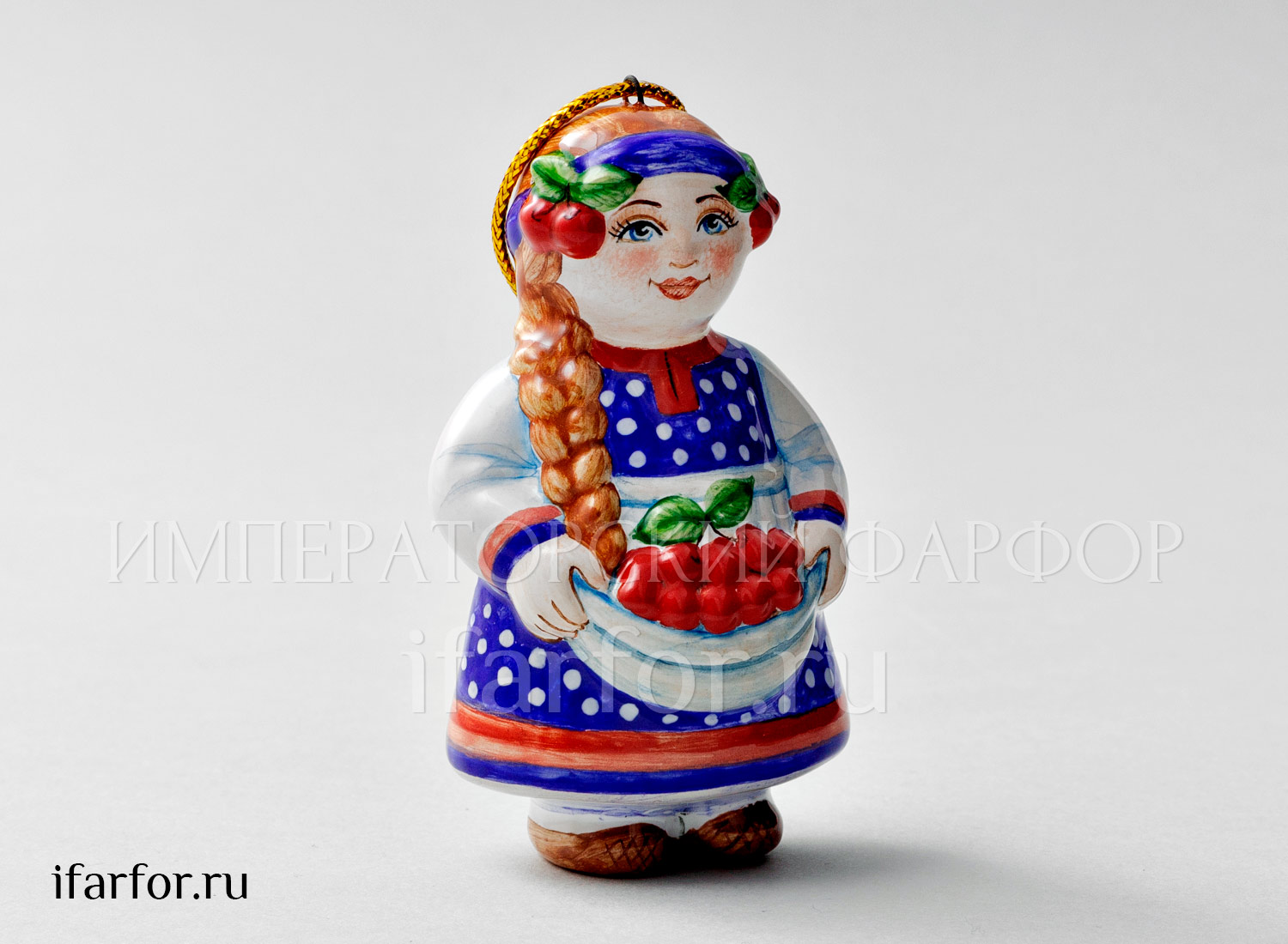 Елочная игрушка «Июль» Форма: Июль. Майолика. 50 x 85 мм.