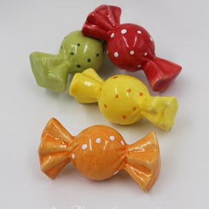Елочная игрушка Конфета Карамель в ассортименте 80 x 40 мм.