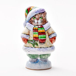 Скульптура Котик в шубке 63 x 56 x 112 мм.