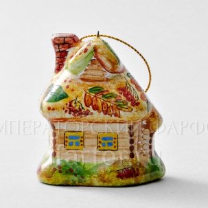 Елочная игрушка Избушка Избушка. Осень 55 x 65 мм.