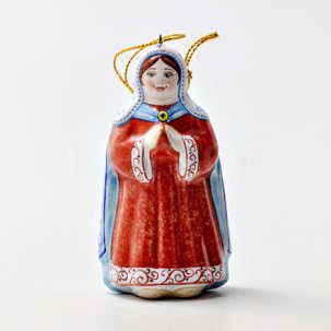 Елочная игрушка Мария 48 x 40 x 90 мм.