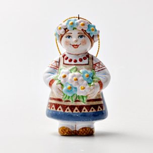 Елочная игрушка Июнь 1 55 x 97 мм.