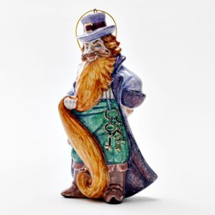 Елочная игрушка Золотой ключик. Карабас Барабас 85 x 140 мм.
