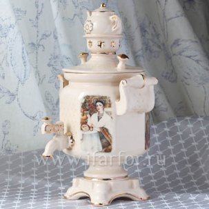 Чайница Самовар 130 x 135 x 230 мм.