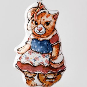 Набор елочных игрушек Плюшевая кошка