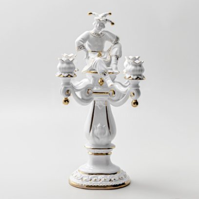 Подсвечник 4-х рожковый «Скоморох» Фарфор