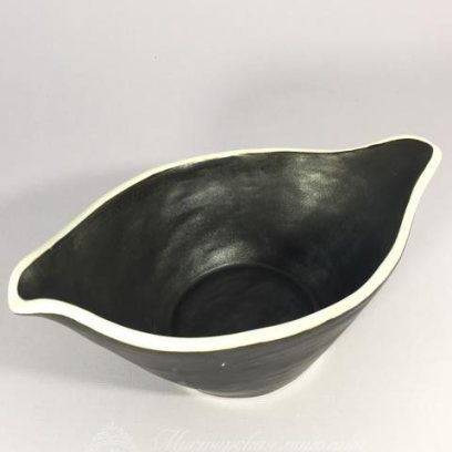 Тарелочка для закусок «Закусочное блюдо Ладья большое» Фарфор. 70 x 235 мм.