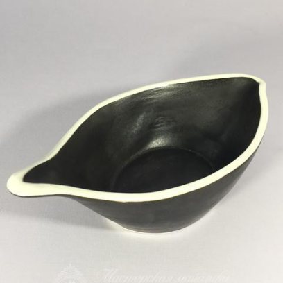 Тарелочка для закусок «Закусочное блюдо Ладья Среднее» Фарфор. 60 x 205 мм.