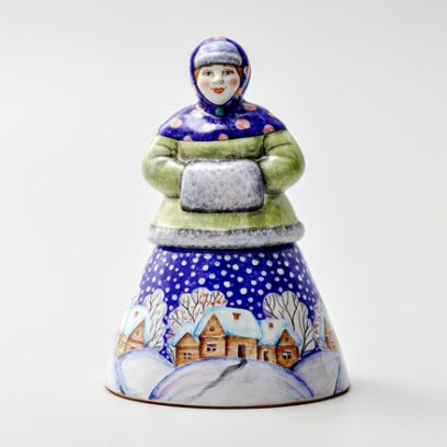 Шкатулка «Шкатулка-секрет Зима» Форма: Шкатулка-секрет Зима. Майолика. 100 x 140 мм.