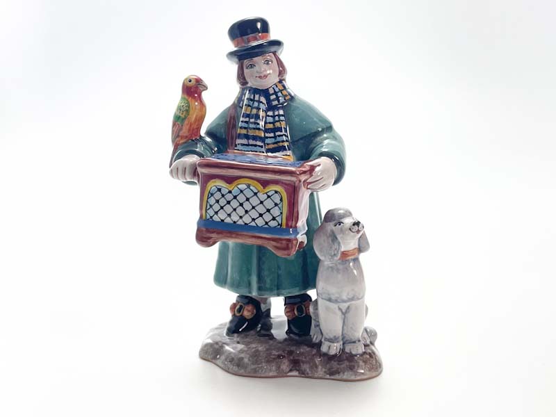 Скульптура «Шарманщик» Форма: Шарманщик. Майолика. 70 x 120 мм.